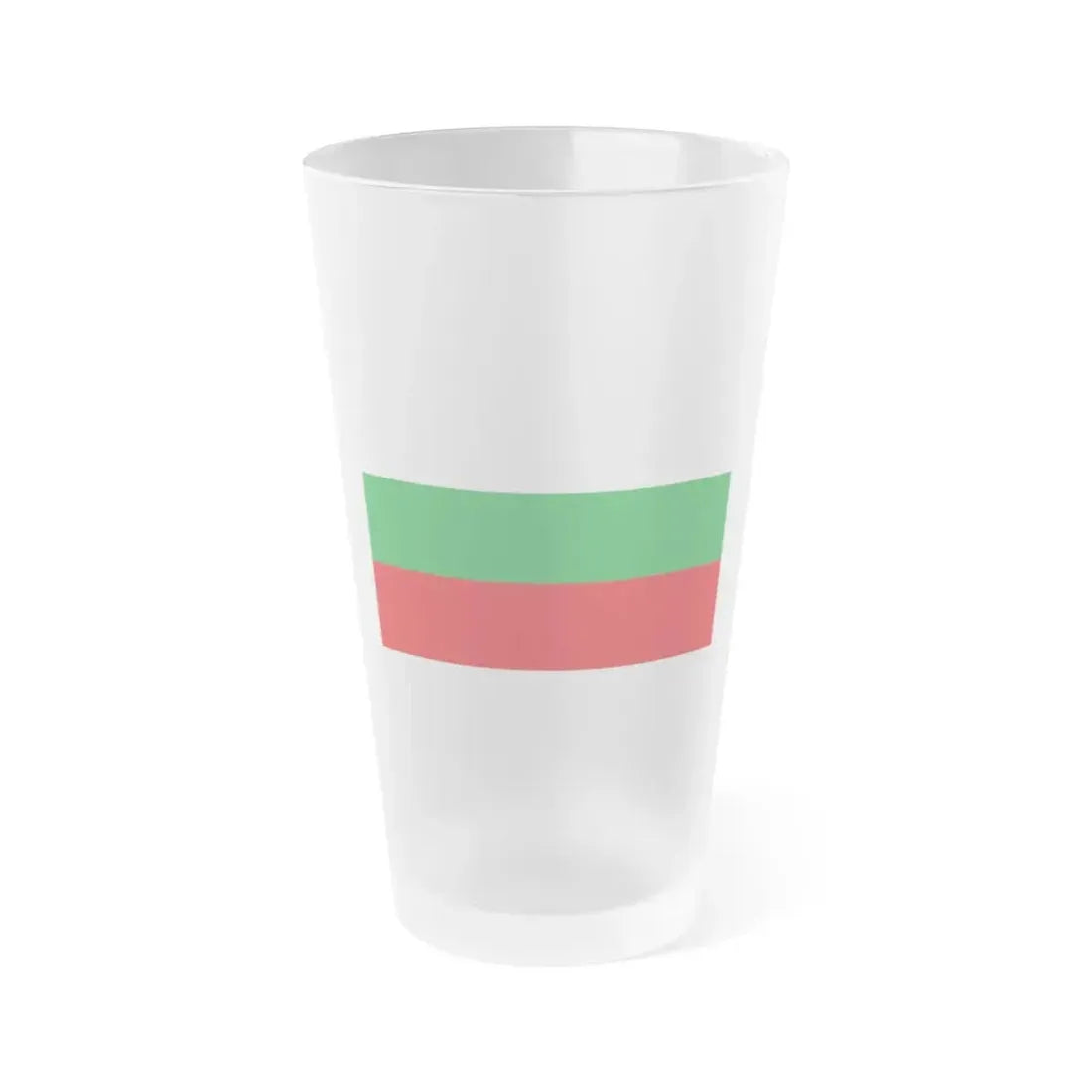 Flag of Manizales Caldas Colombia - Frosted Pint Glass 16oz 16oz Frosted - Go Mug Yourself