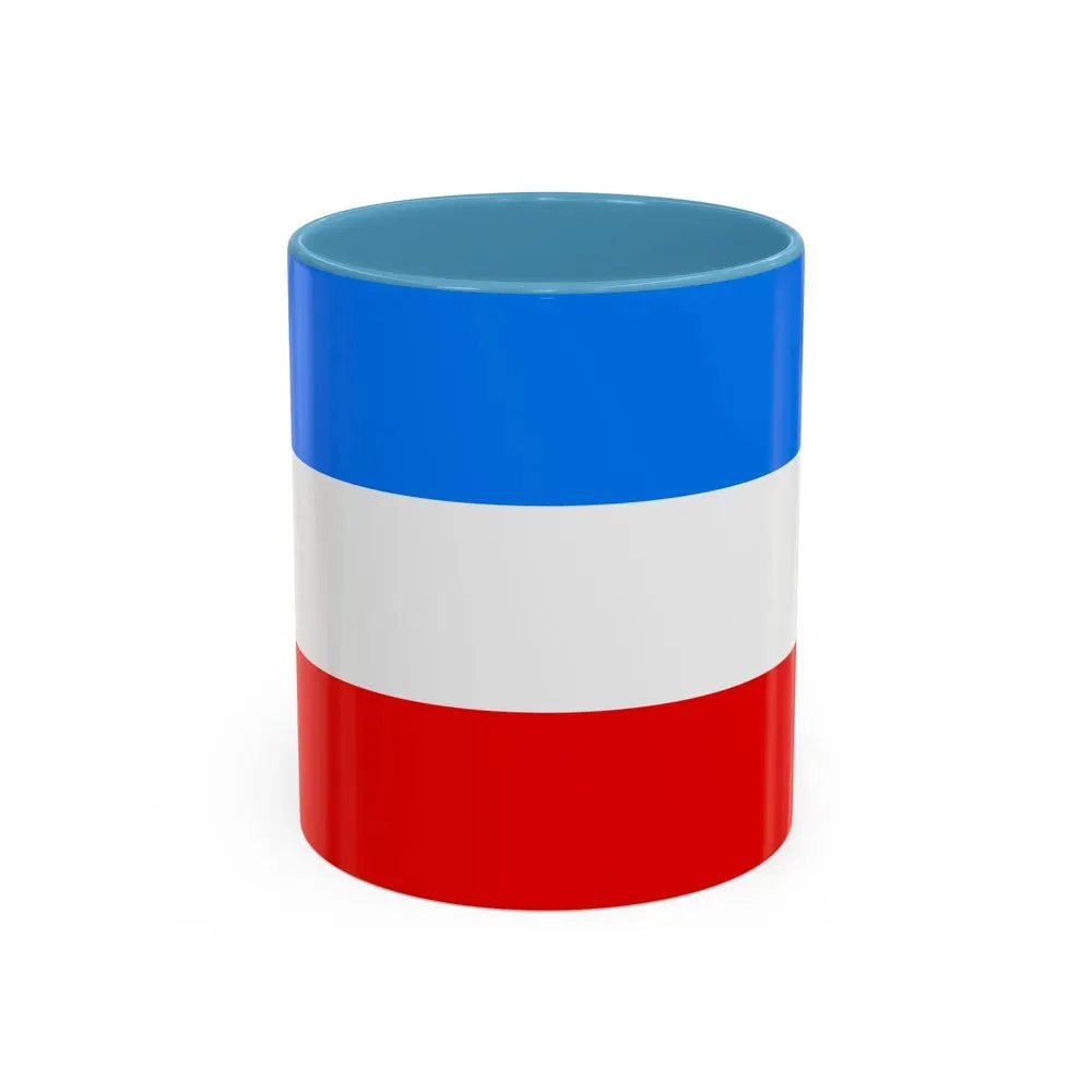 Flag of Mannheim Germany - Accent Coffee Mug 11oz Light Blue - Go Mug Yourself