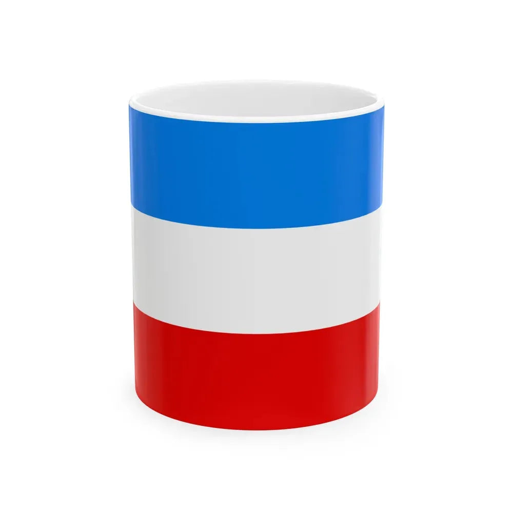 Flag of Mannheim Germany - White Coffee Mug 11oz - Go Mug Yourself