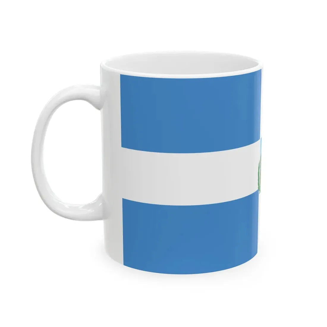 Flag of Manta Ecuador (Ecuador) White Coffee Mug - Go Mug Yourself
