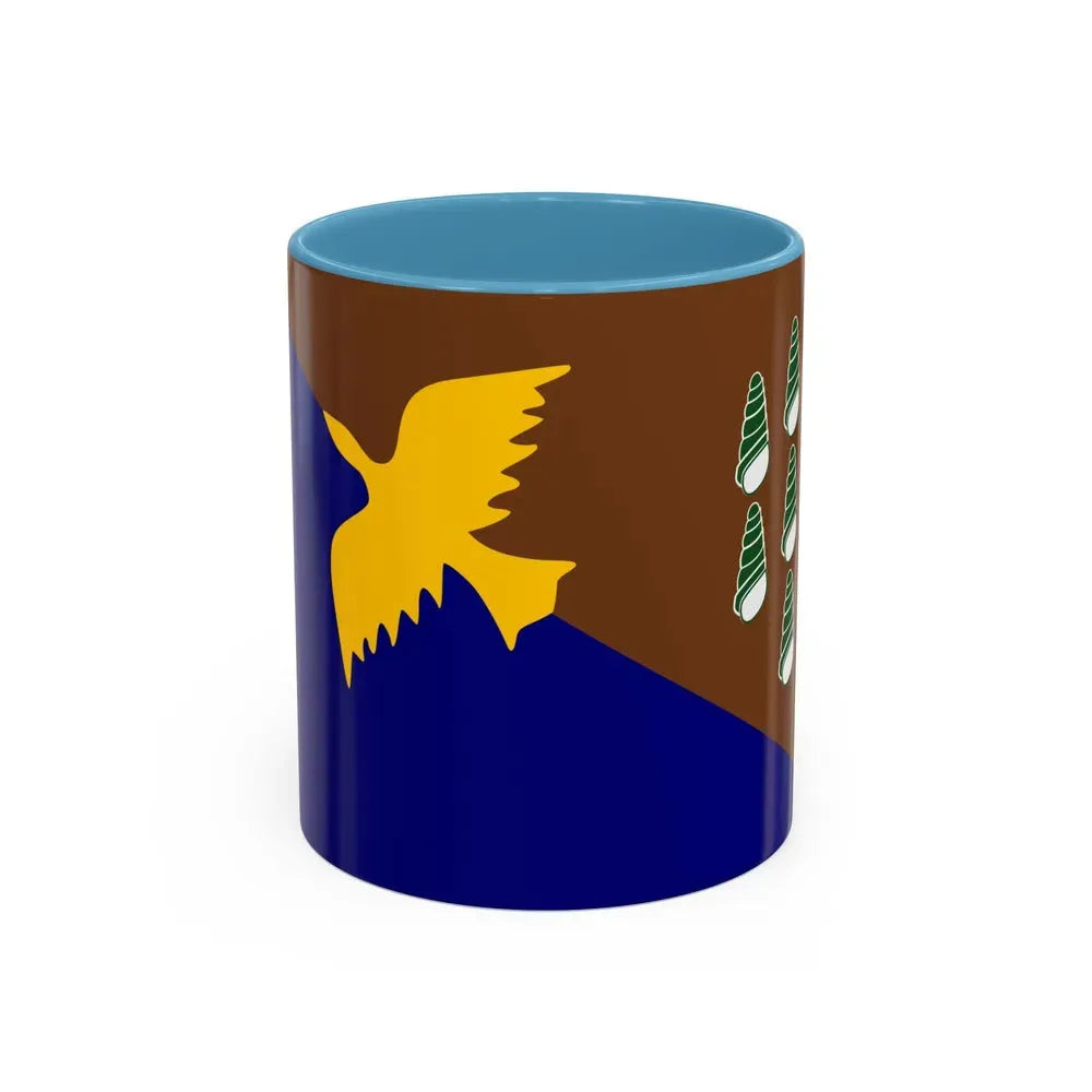 Flag of Manus Papa New Guinea - Accent Coffee Mug 11oz Light Blue - Go Mug Yourself