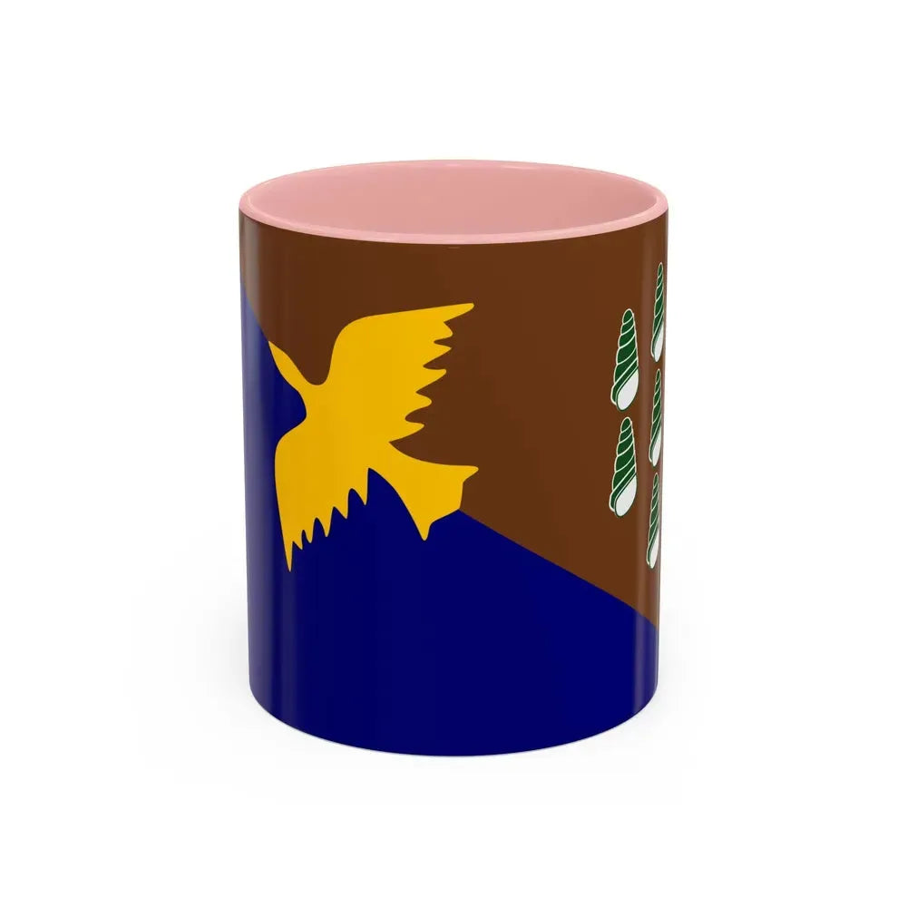 Flag of Manus Papa New Guinea - Accent Coffee Mug 11oz Pink - Go Mug Yourself