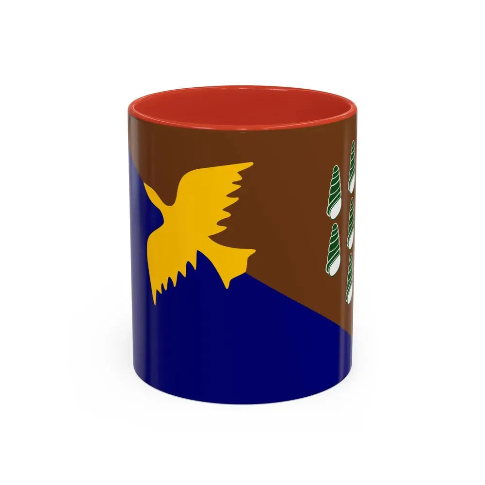 Flag of Manus Papa New Guinea - Accent Coffee Mug 11oz Red - Go Mug Yourself