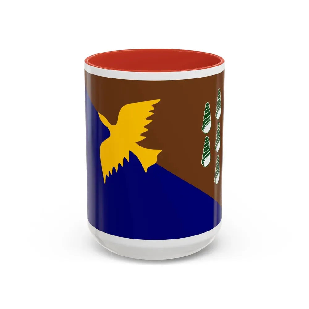 Flag of Manus Papa New Guinea - Accent Coffee Mug 15oz Red - Go Mug Yourself