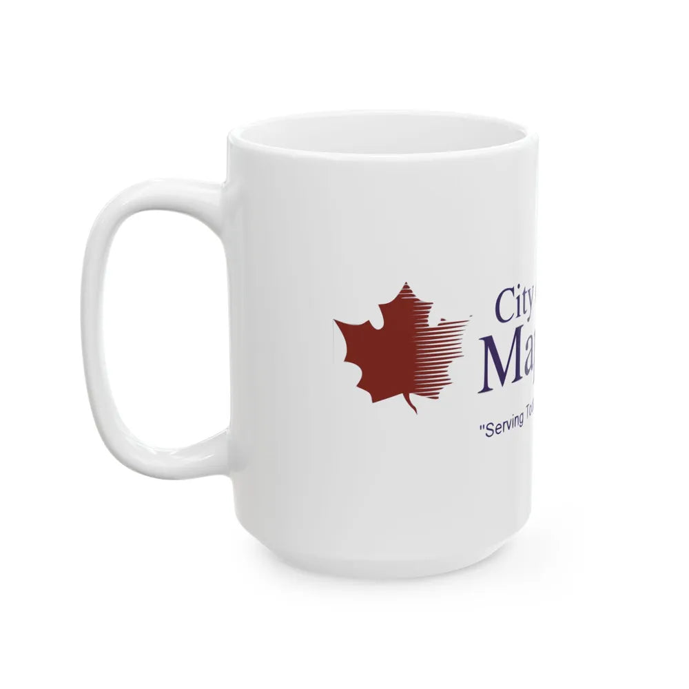 Flag of Maple Grove Minnesota (United States) White Coffee Mug - Go Mug Yourself