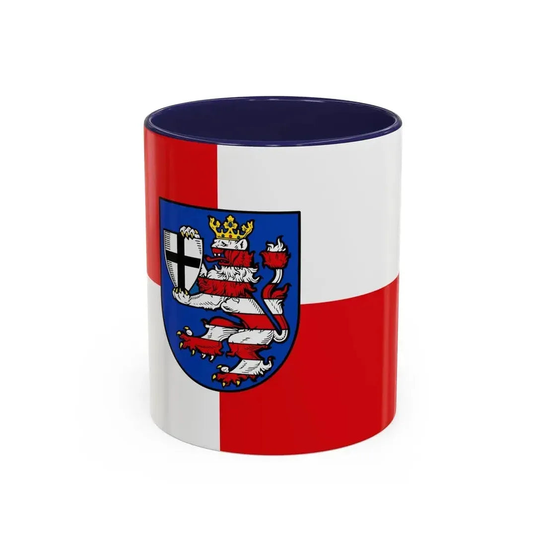 Flag of Marburg Biedenkopf Germany - Accent Coffee Mug 11oz Navy - Go Mug Yourself