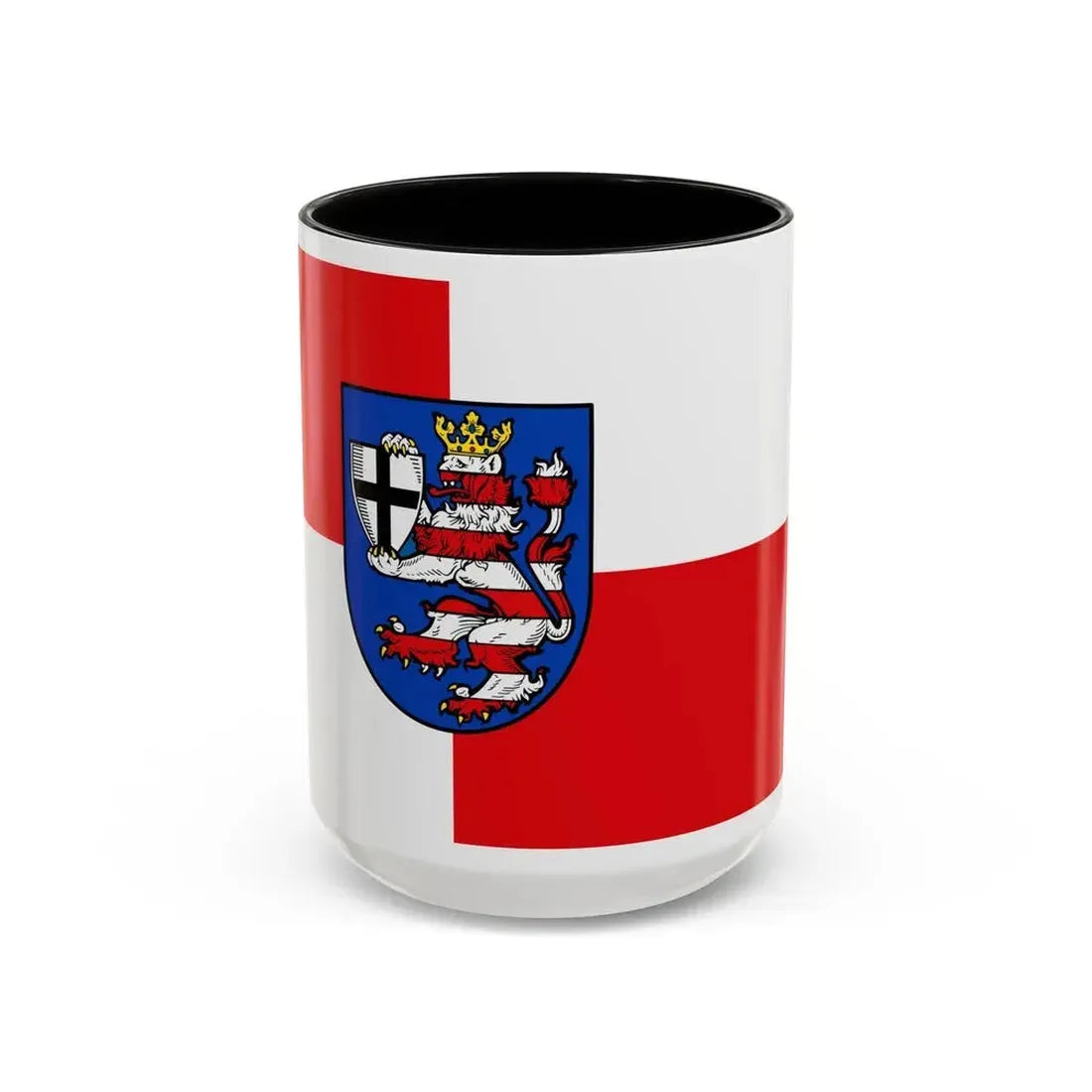 Flag of Marburg Biedenkopf Germany - Accent Coffee Mug 15oz Black - Go Mug Yourself