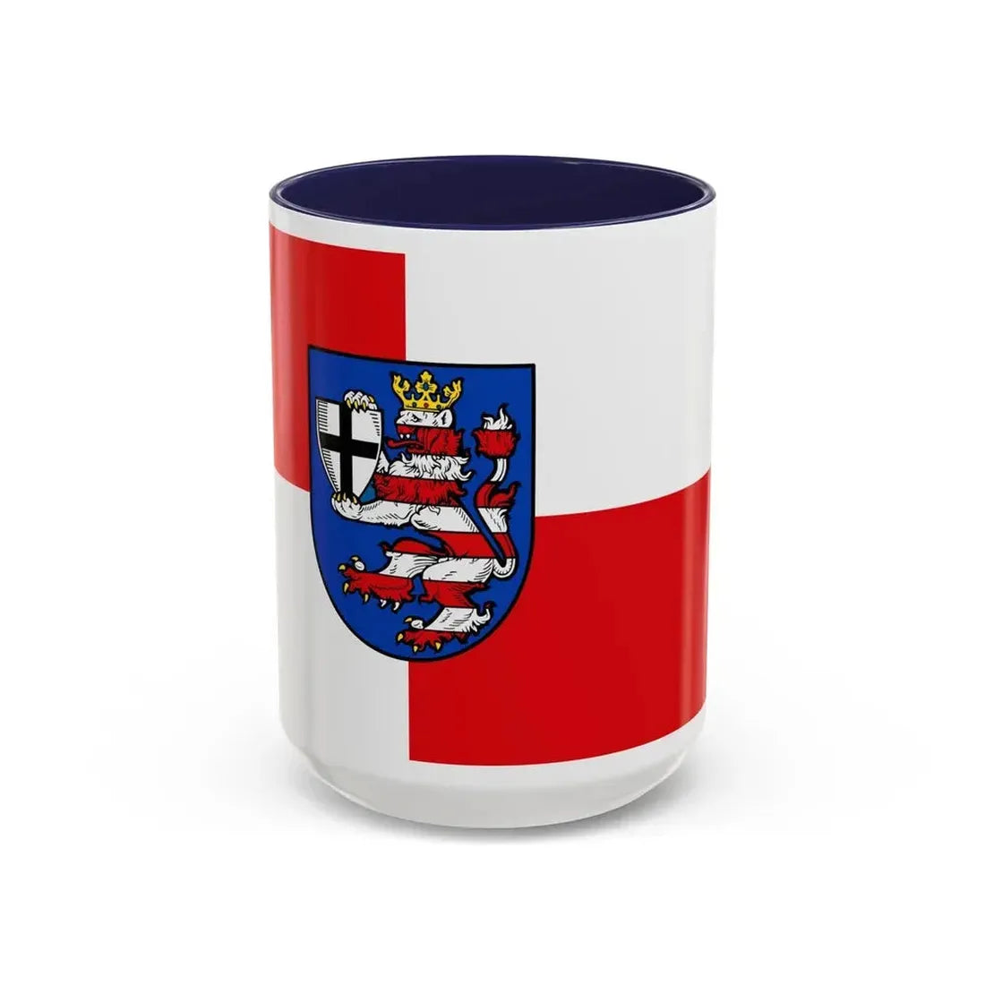 Flag of Marburg Biedenkopf Germany - Accent Coffee Mug 15oz Navy - Go Mug Yourself