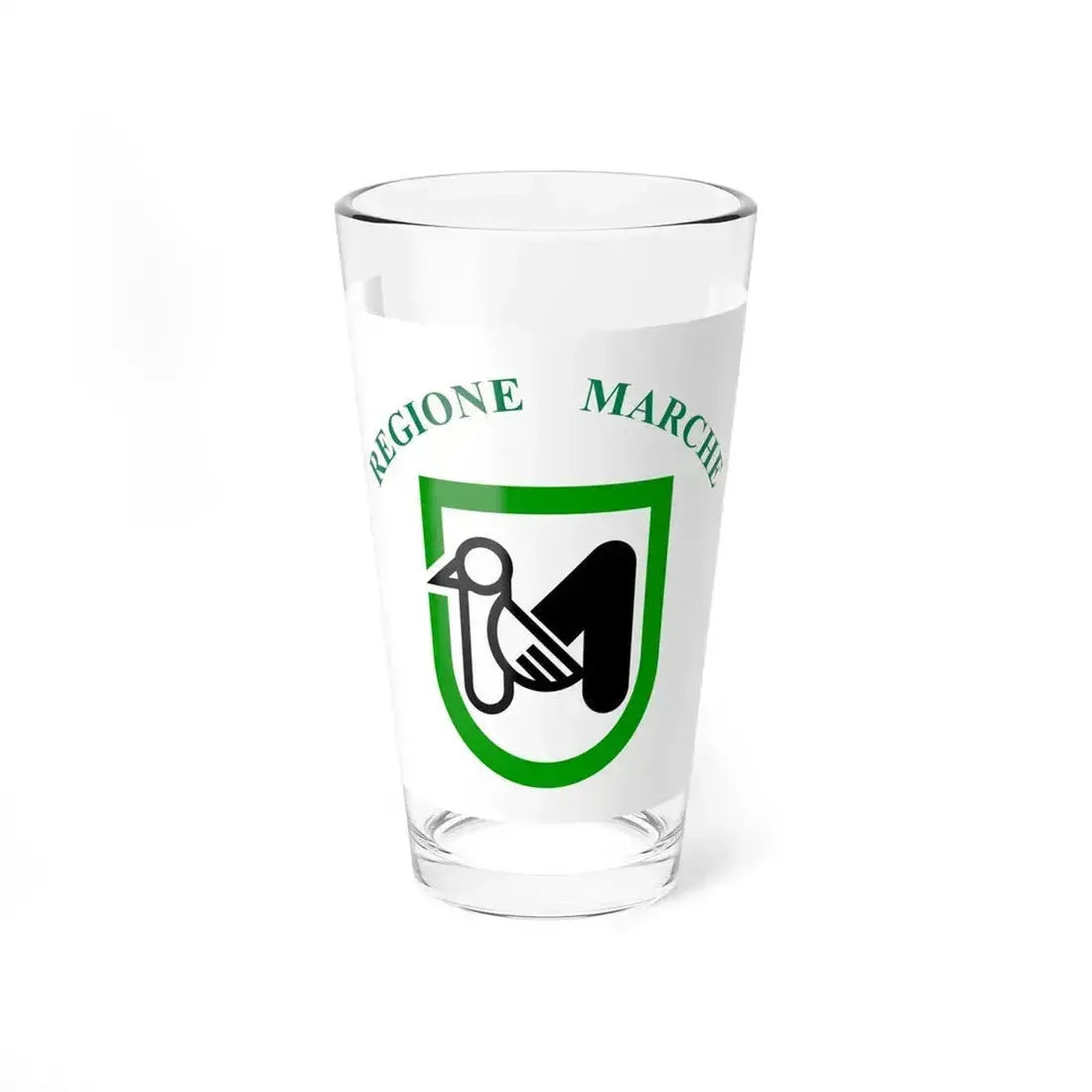 Flag of Marche Italy - Pint Glass 16oz 16oz - Go Mug Yourself