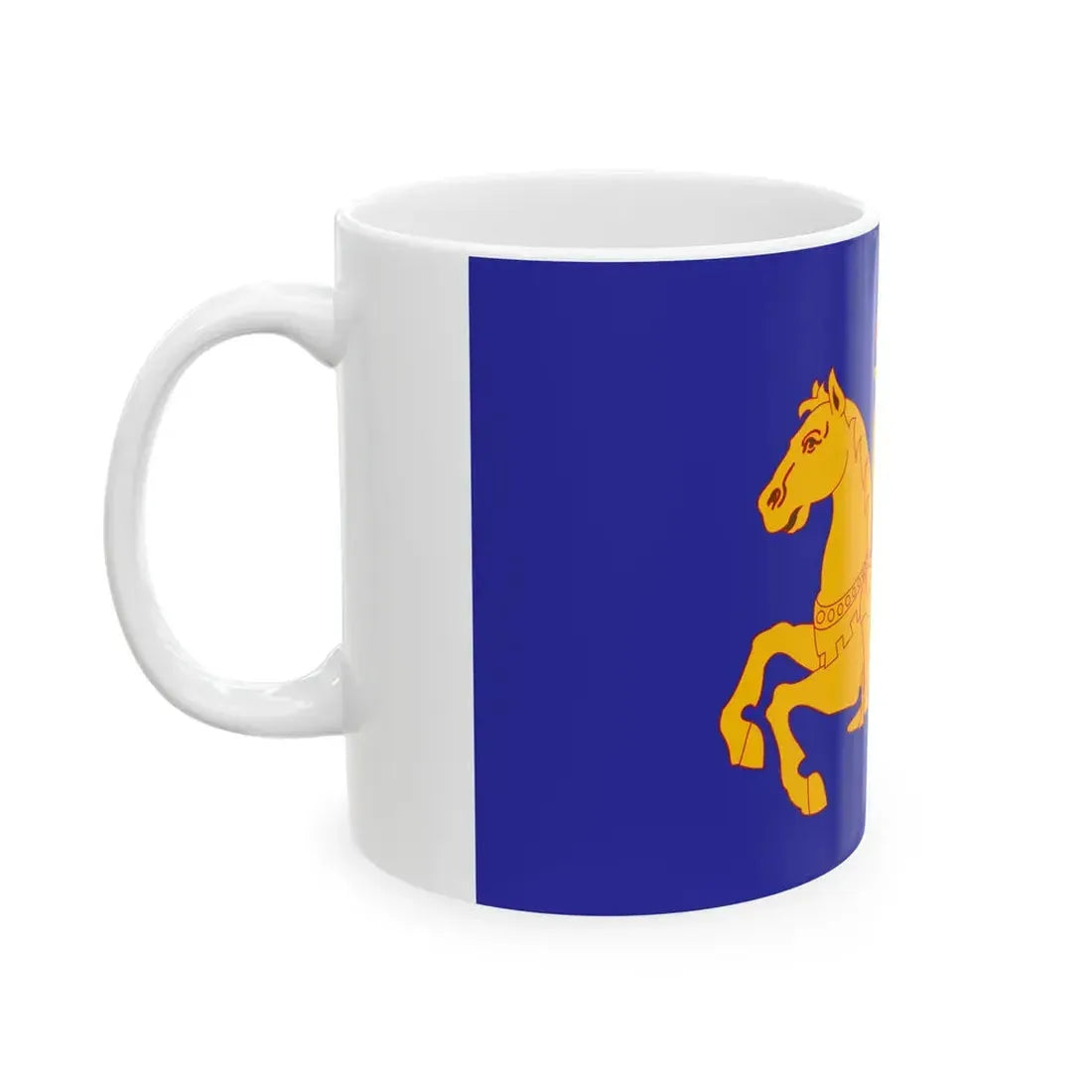 Flag of Marche Lega Nord (Italy) White Coffee Mug - Go Mug Yourself