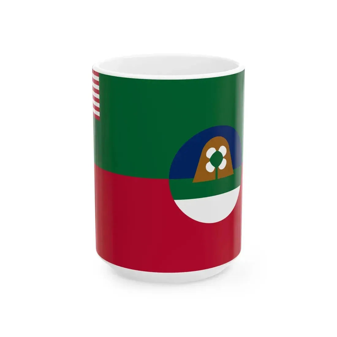 Flag of Margibi County (Liberia) White Coffee Mug 15oz - Go Mug Yourself
