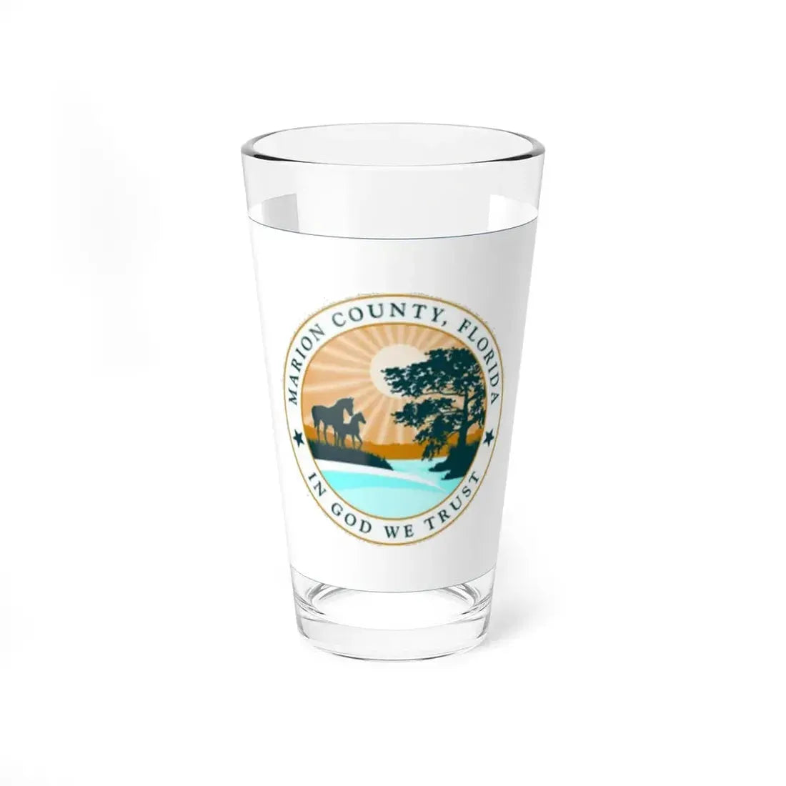 Flag of Marion County Florida (United States) Pint Glass 16oz 16oz - Go Mug Yourself