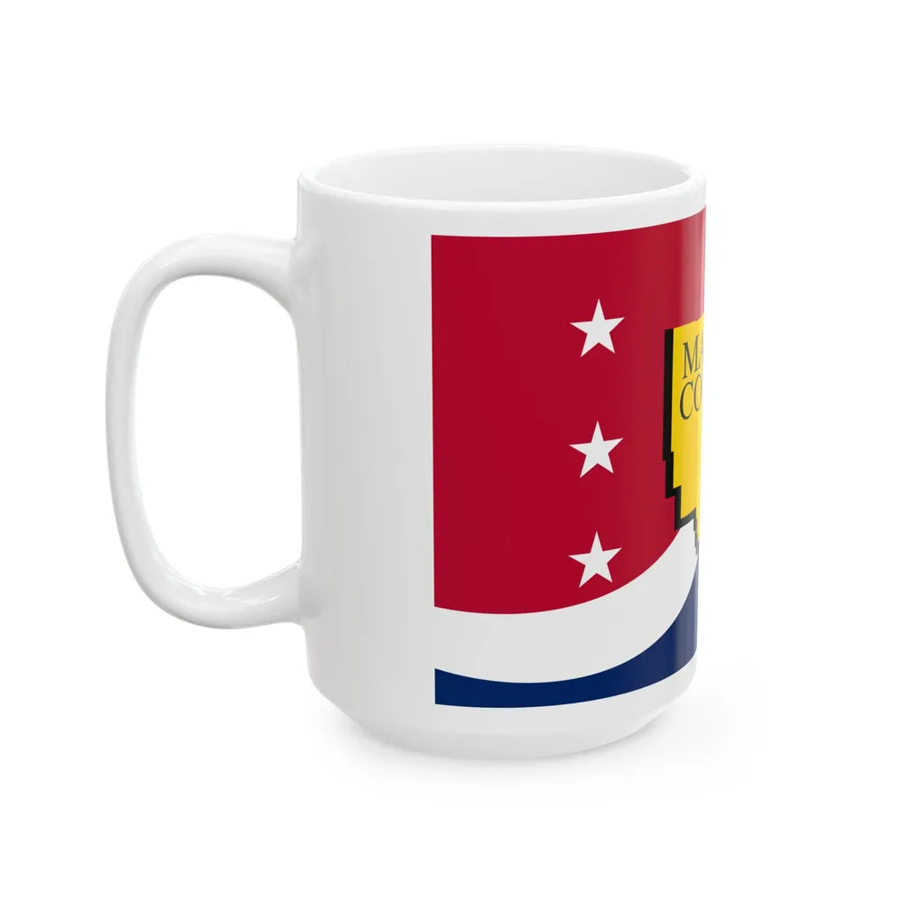 Flag of Marion County Mississippi (United States) White Coffee Mug - Go Mug Yourself
