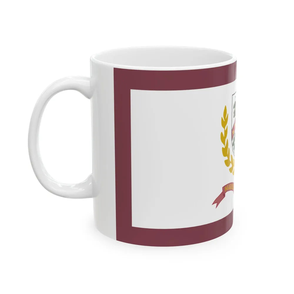 Flag of Marion County West Virginia (United States) White Coffee Mug - Go Mug Yourself