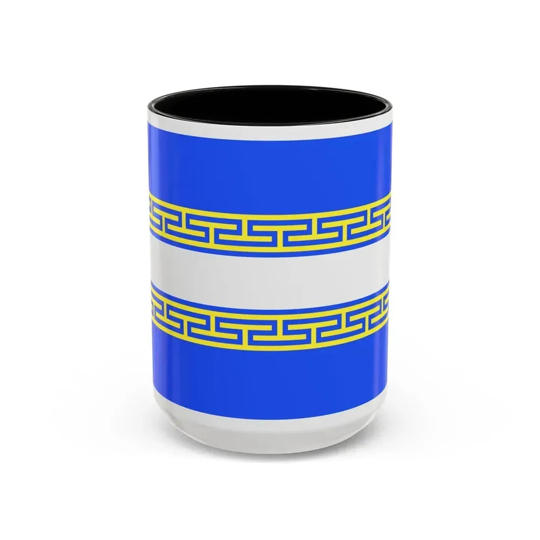 Flag of Marne France 2 - Accent Coffee Mug 15oz Black - Go Mug Yourself