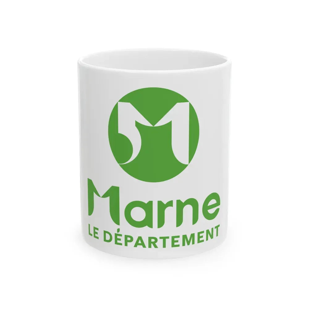 Flag of Marne France - White Coffee Mug 11oz - Go Mug Yourself