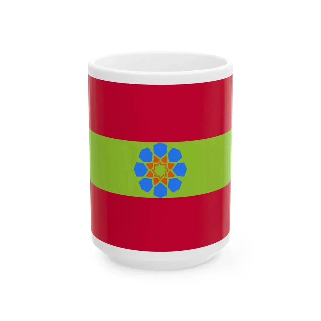 Flag of Marrakech-Safi Region (Morocco) White Coffee Mug 15oz - Go Mug Yourself