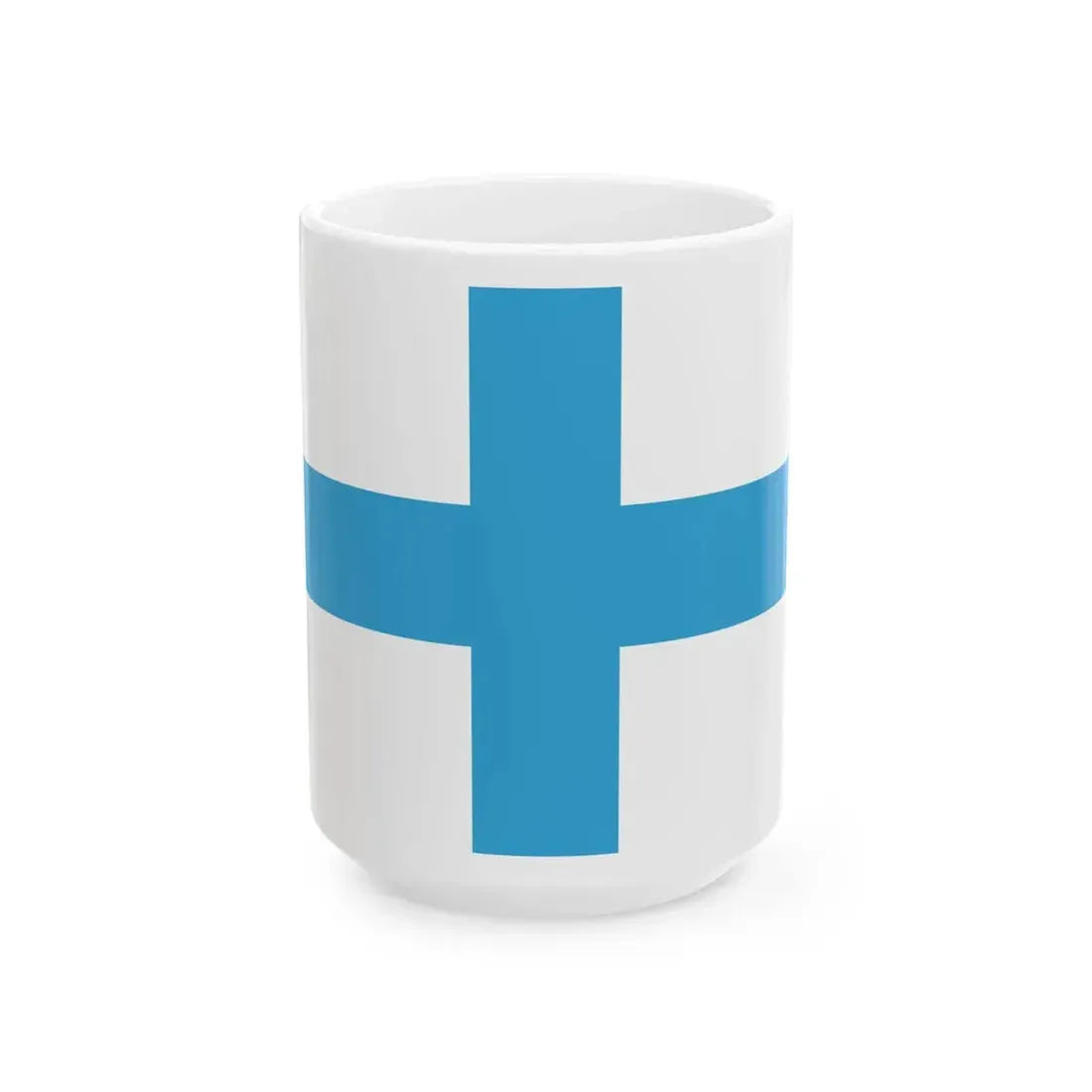 Flag of Marseille (France) White Coffee Mug 15oz - Go Mug Yourself