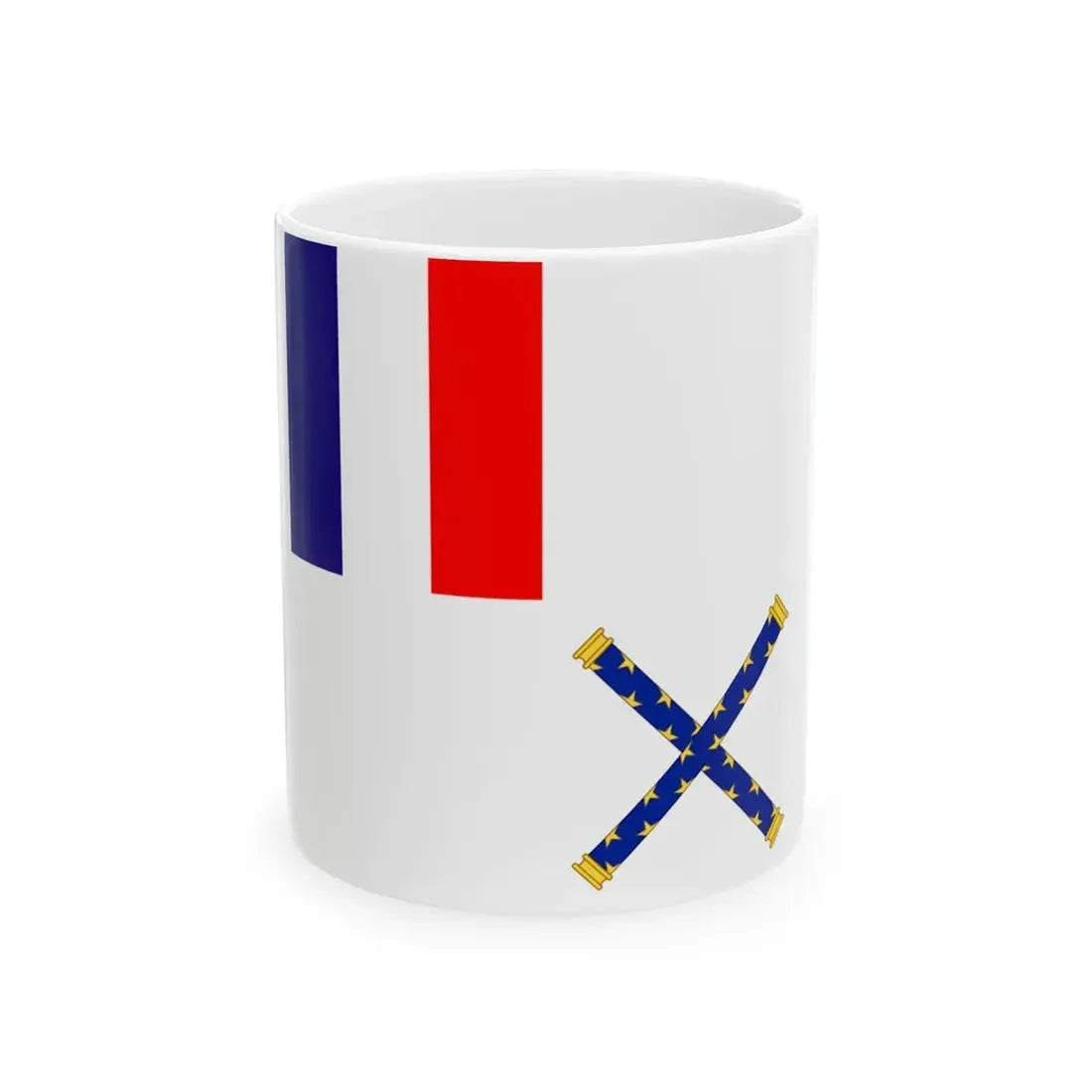 Flag of Marshal of France (France) White Coffee Mug 11oz - Go Mug Yourself