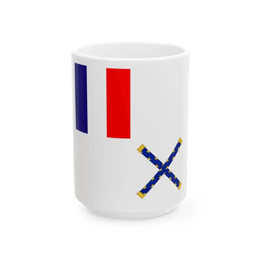 Flag of Marshal of France (France) White Coffee Mug 15oz - Go Mug Yourself