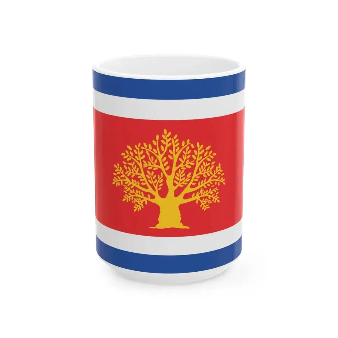 Flag of Martvili Municipality (Georgia) White Coffee Mug 15oz - Go Mug Yourself