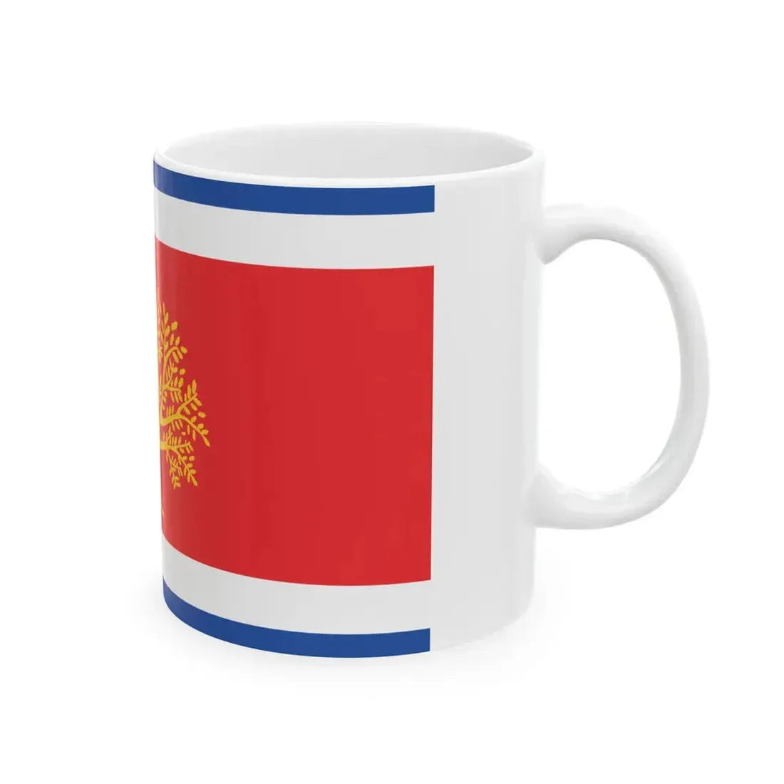 Flag of Martvili Municipality (Georgia) White Coffee Mug - Go Mug Yourself