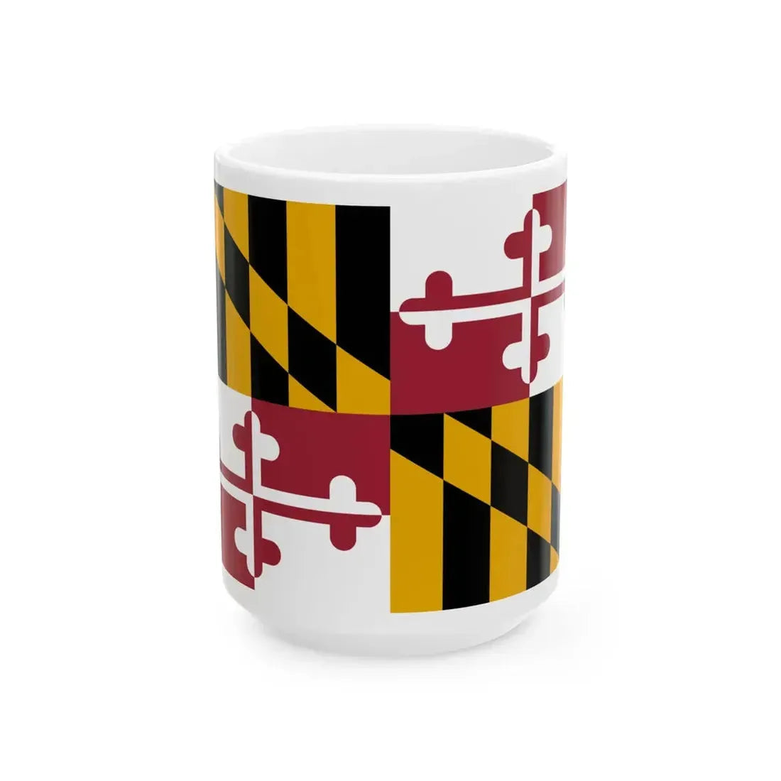 Flag of Maryland 3-2 (United States) White Coffee Mug 15oz - Go Mug Yourself