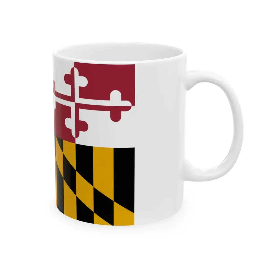 Flag of Maryland 3-2 (United States) White Coffee Mug - Go Mug Yourself