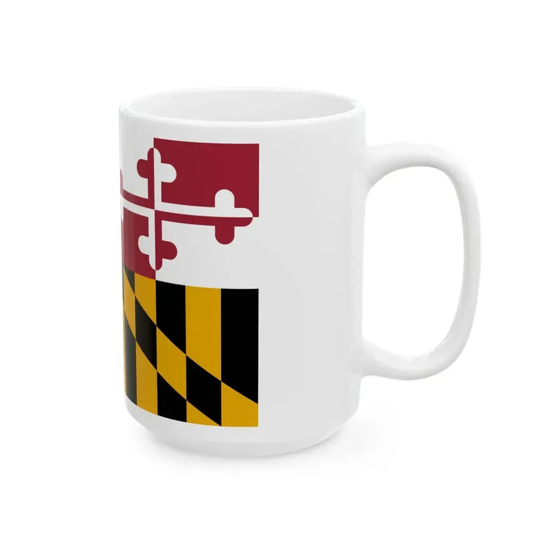 Flag of Maryland 3-2 (United States) White Coffee Mug - Go Mug Yourself