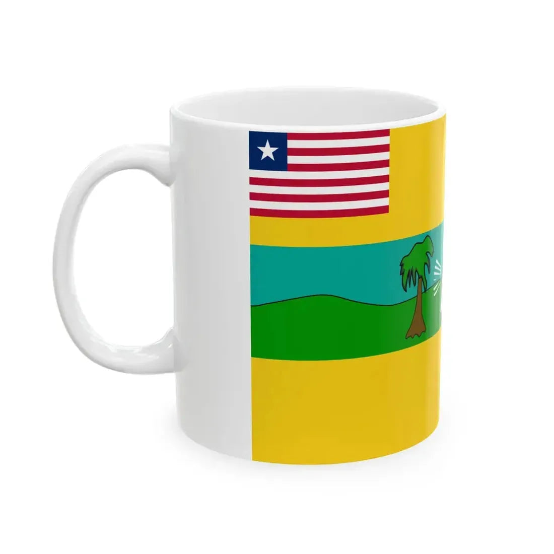 Flag of Maryland County (Liberia) White Coffee Mug - Go Mug Yourself