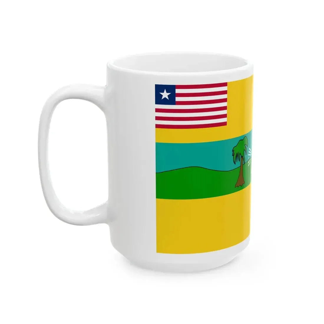 Flag of Maryland County (Liberia) White Coffee Mug - Go Mug Yourself