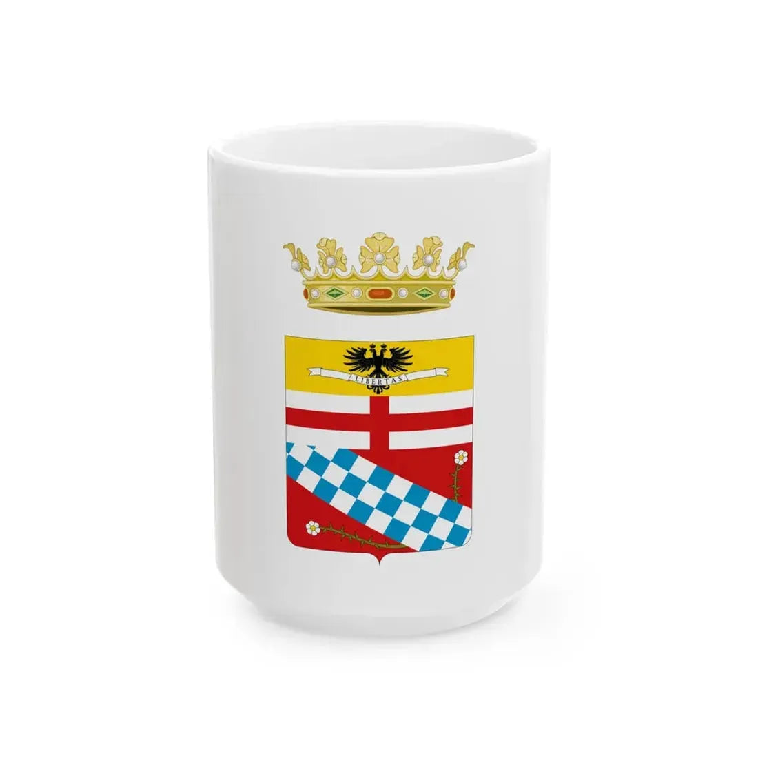 Flag of Massa and Carrara (Italy) White Coffee Mug 15oz - Go Mug Yourself