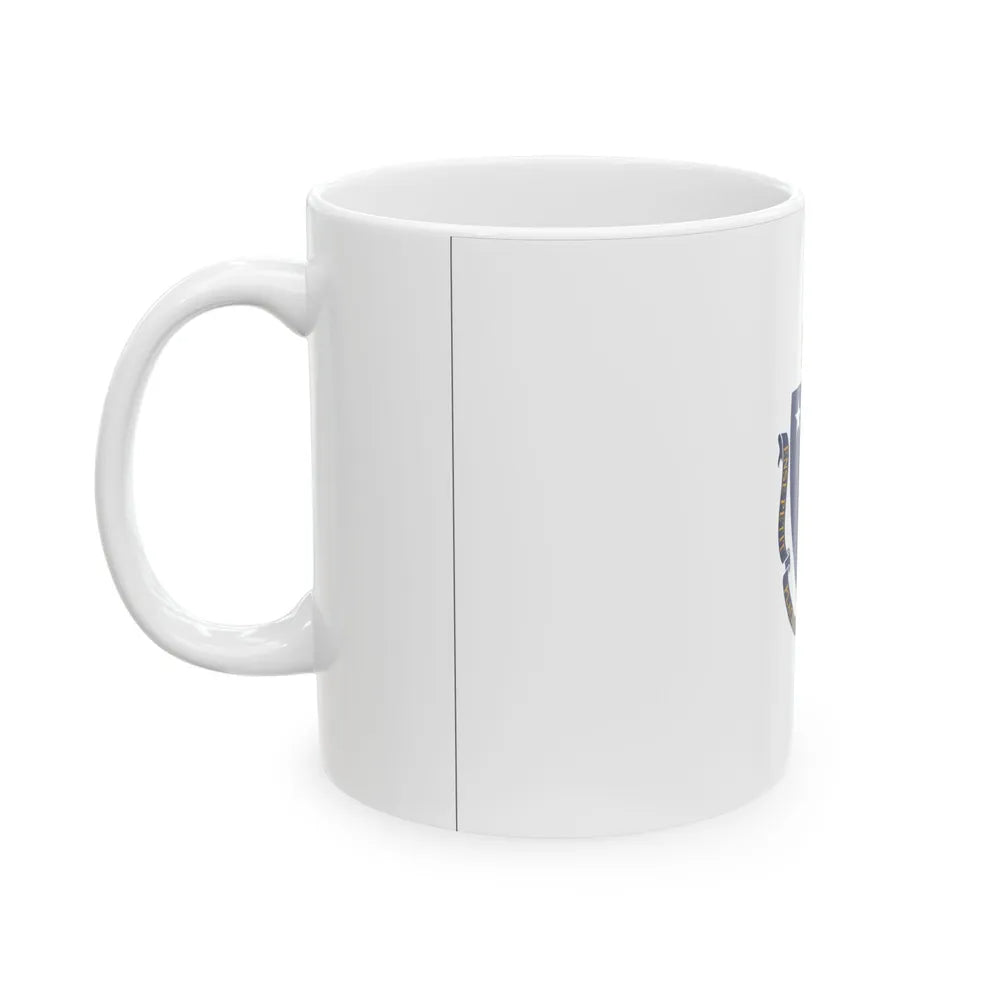 Flag of Massachusetts border (United States) White Coffee Mug - Go Mug Yourself