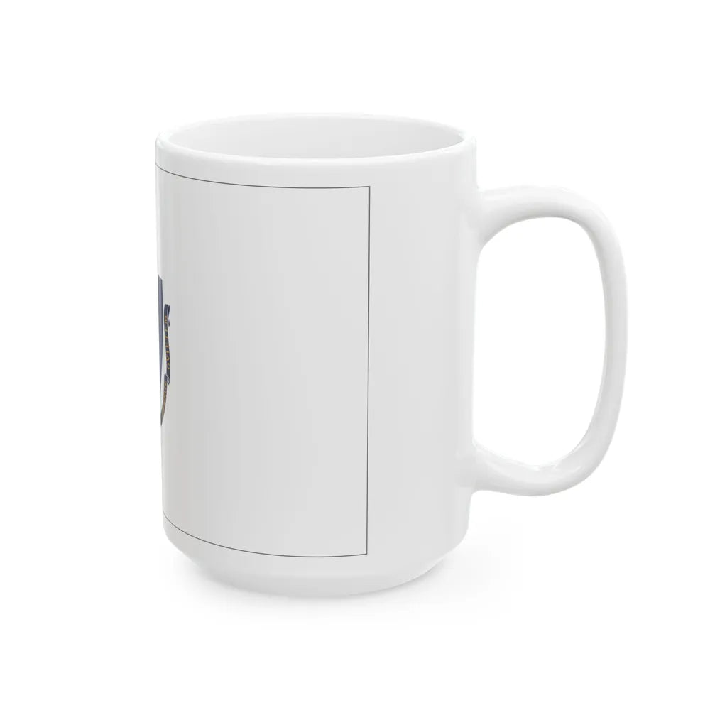 Flag of Massachusetts border (United States) White Coffee Mug - Go Mug Yourself
