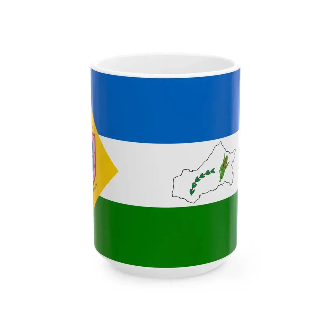 Flag of Matagalpa (Nicaragua) White Coffee Mug 15oz - Go Mug Yourself