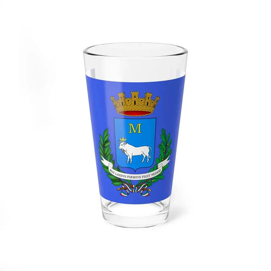 Flag of Matera (Italy) Pint Glass 16oz 16oz - Go Mug Yourself