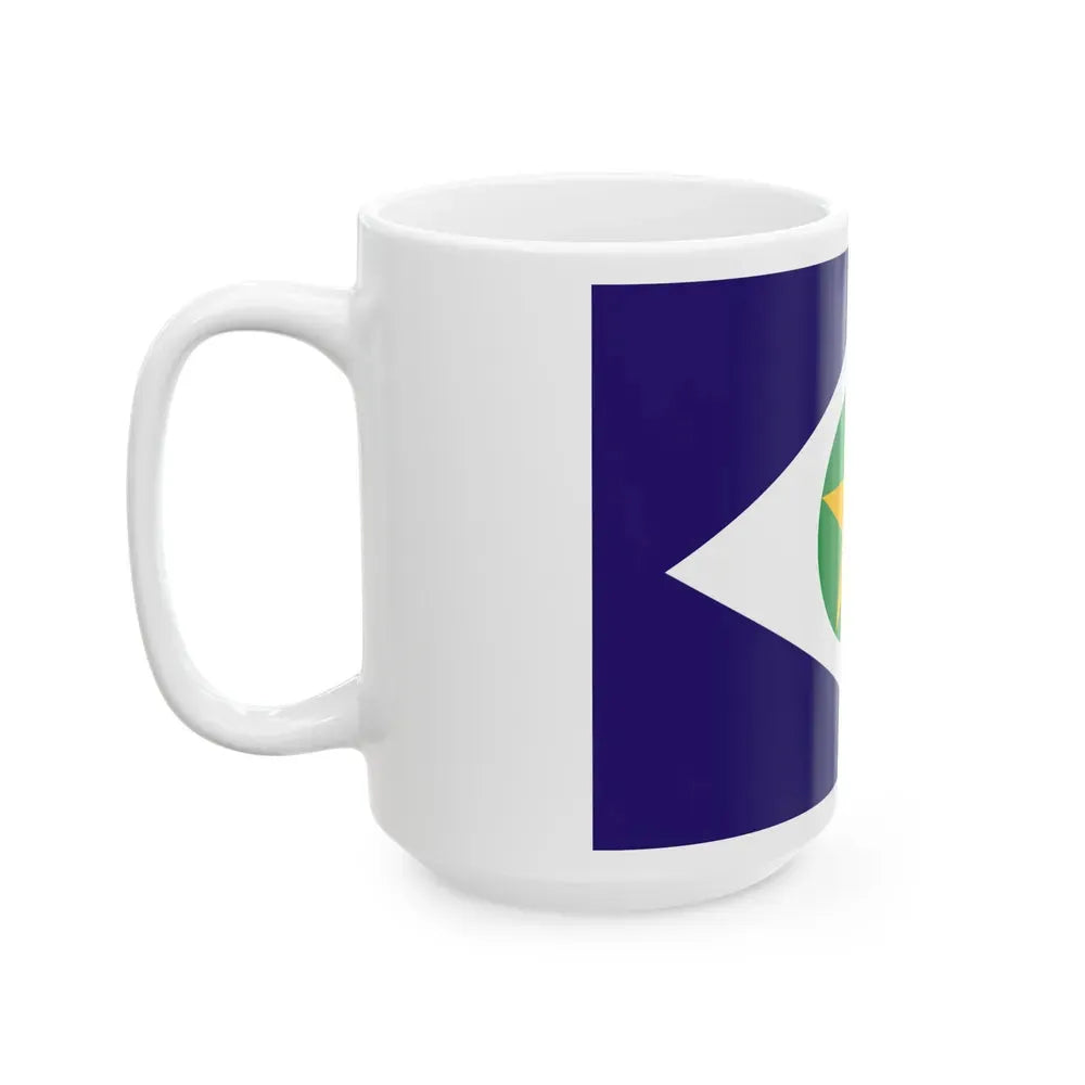 Flag of Mato Grosso Brazil - White Coffee Mug - Go Mug Yourself
