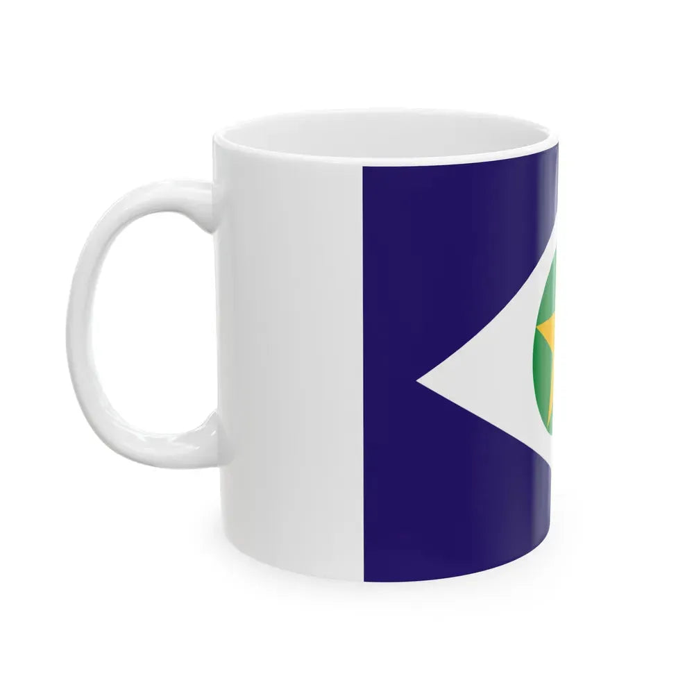 Flag of Mato Grosso Brazil - White Coffee Mug - Go Mug Yourself