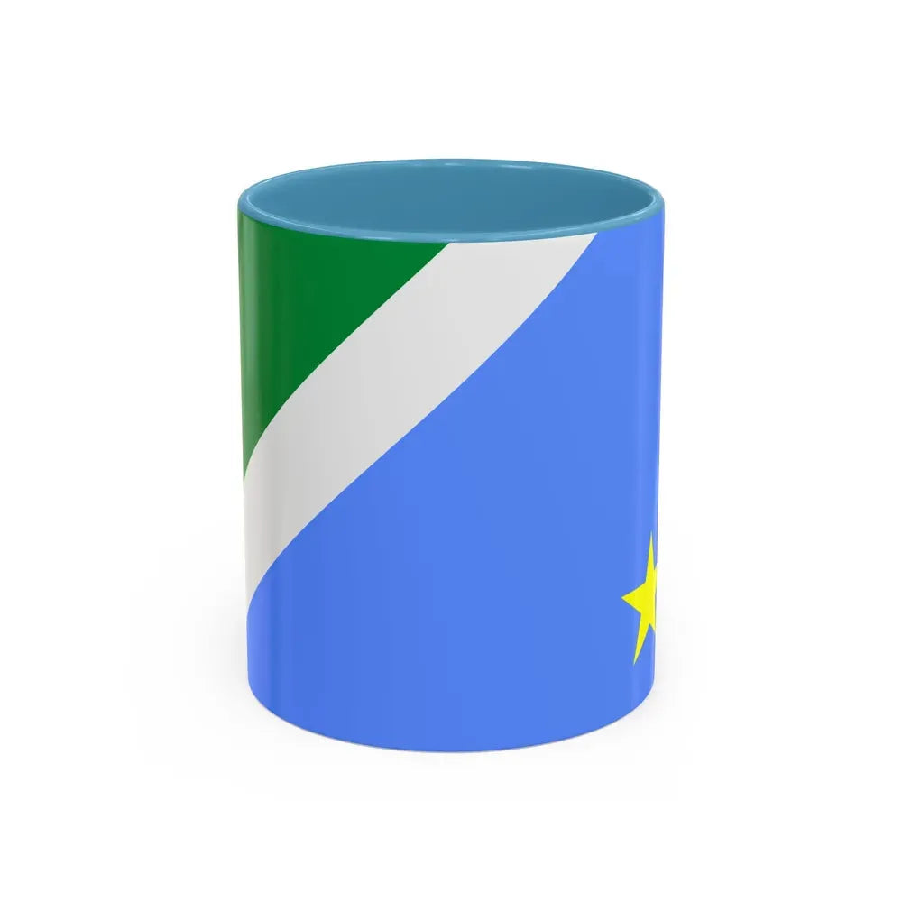 Flag of Mato Grosso do Sul Brazil - Accent Coffee Mug 11oz Light Blue - Go Mug Yourself