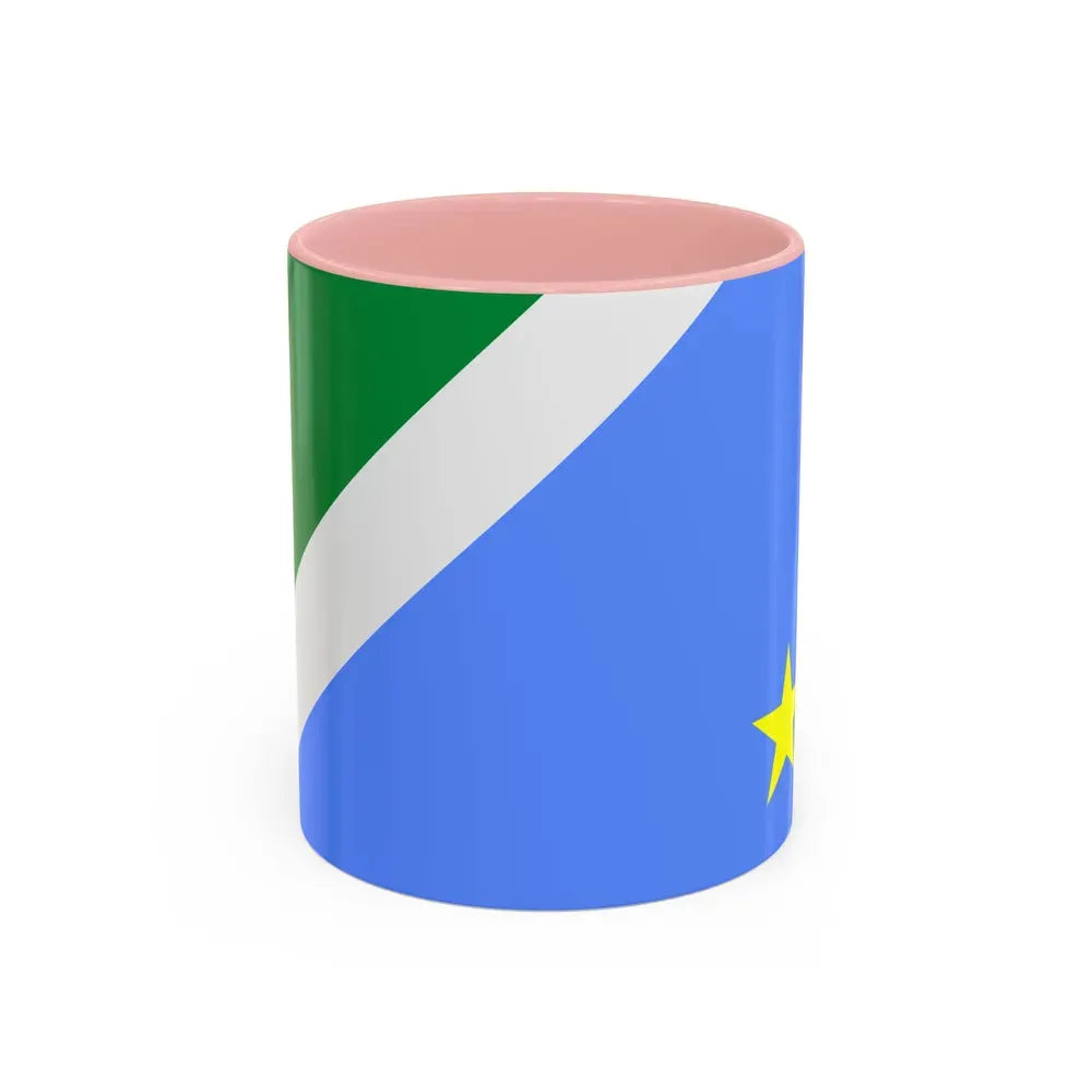 Flag of Mato Grosso do Sul Brazil - Accent Coffee Mug 11oz Pink - Go Mug Yourself