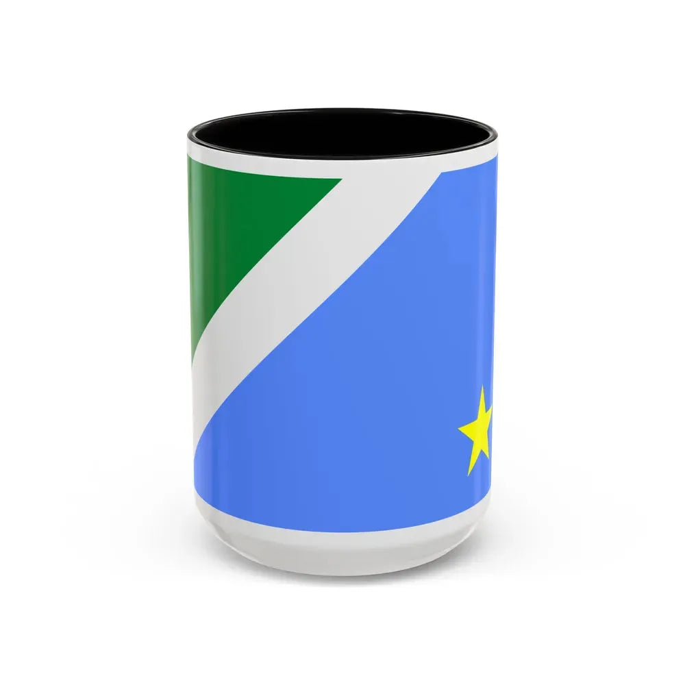 Flag of Mato Grosso do Sul Brazil - Accent Coffee Mug 15oz Black - Go Mug Yourself