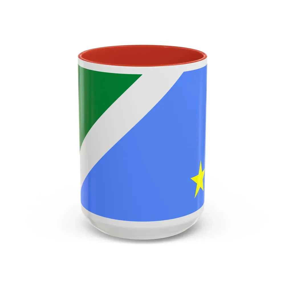 Flag of Mato Grosso do Sul Brazil - Accent Coffee Mug 15oz Red - Go Mug Yourself