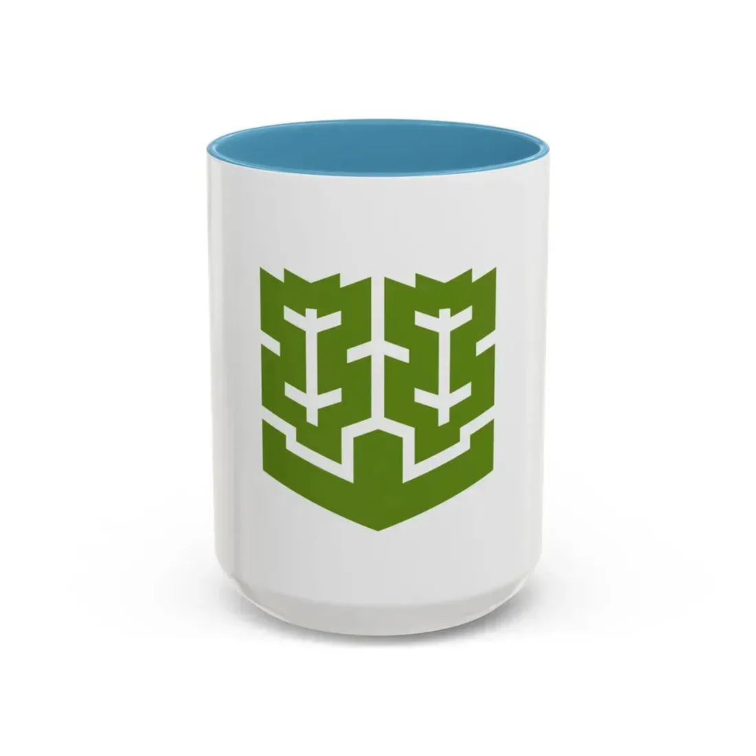 Flag of Matsuyama Ehime Japan - Accent Coffee Mug 15oz Light Blue - Go Mug Yourself