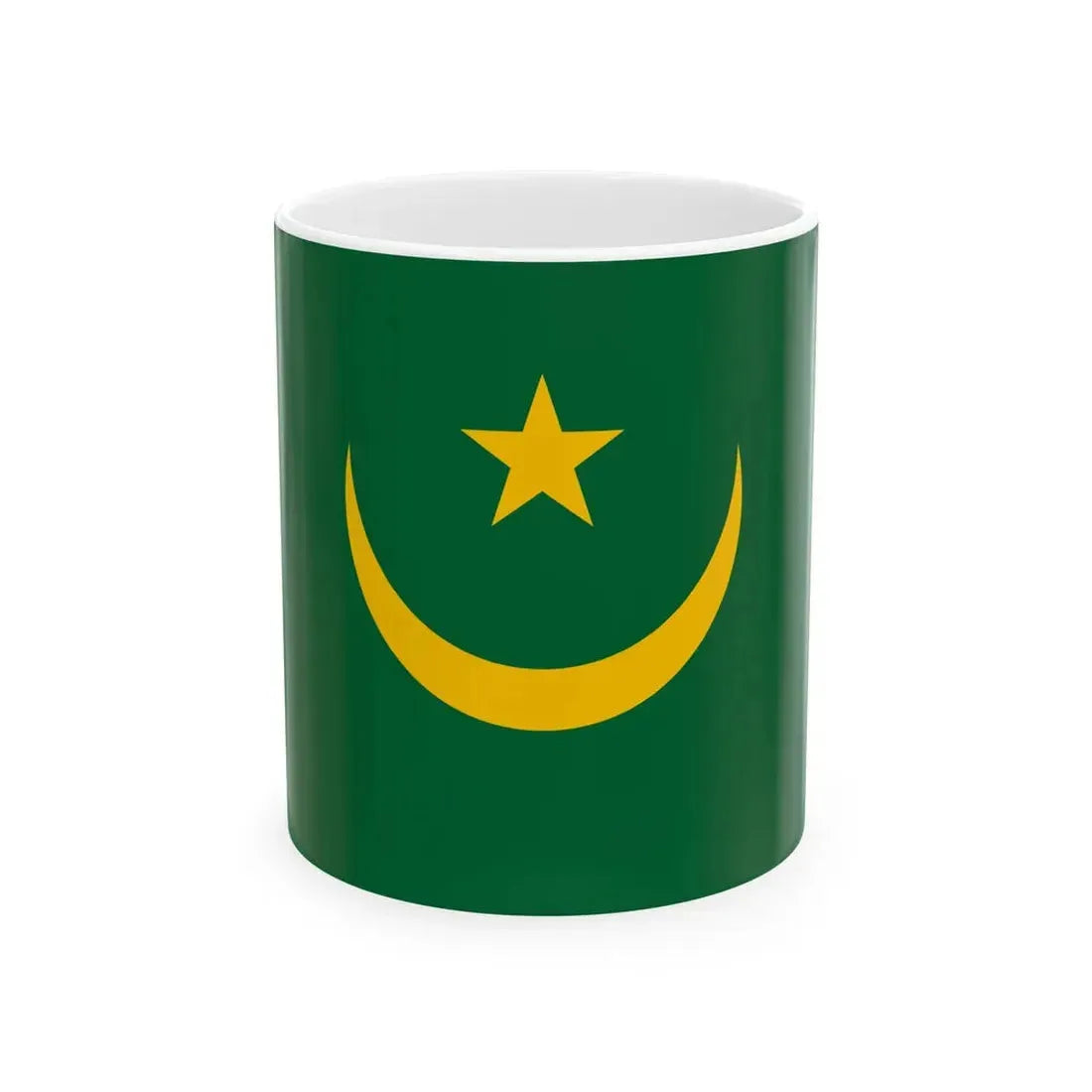 Flag of Mauritania 1959-2017 (Mauritania) White Coffee Mug 11oz - Go Mug Yourself