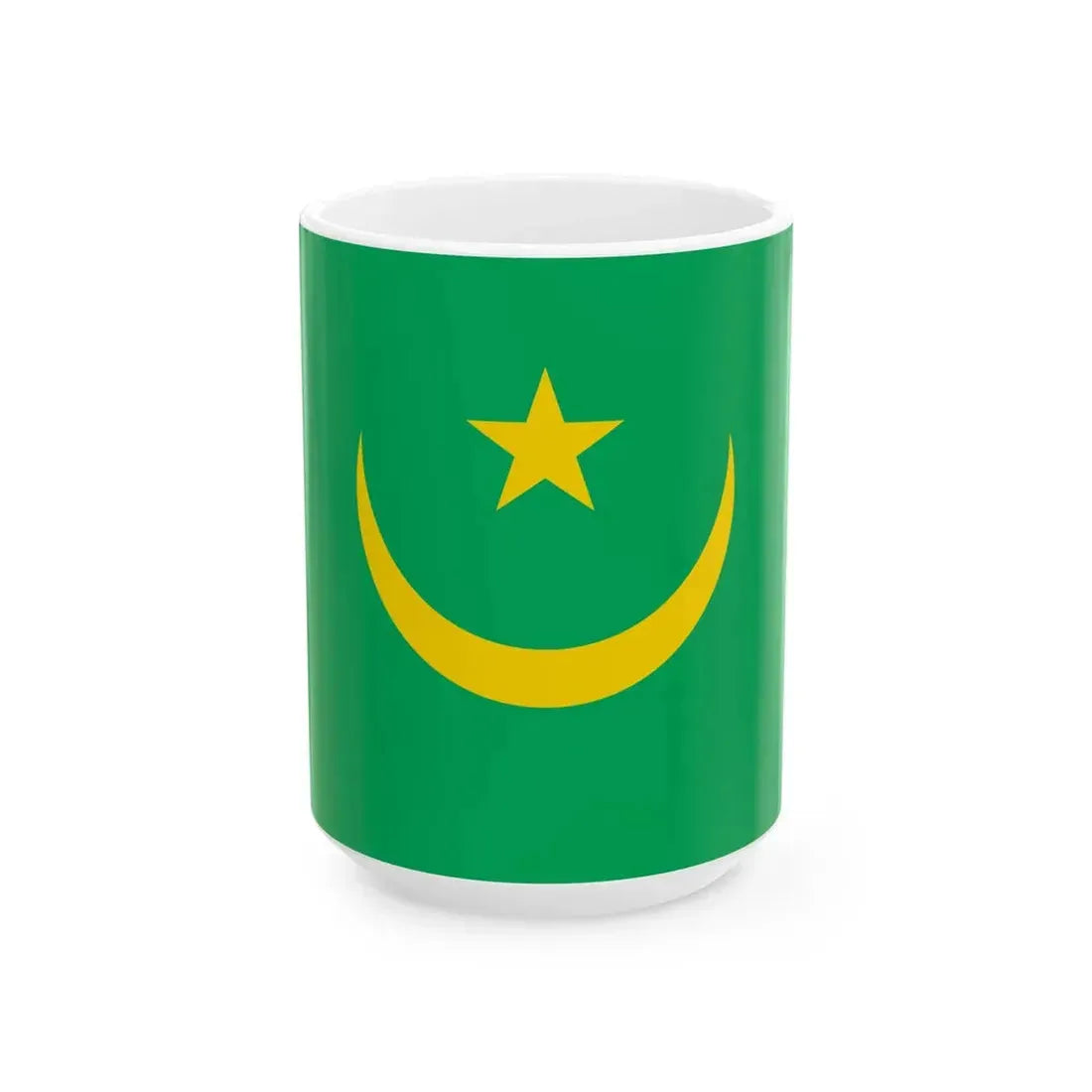 Flag of Mauritania 1959-2017 type 2 (Mauritania) White Coffee Mug 15oz - Go Mug Yourself