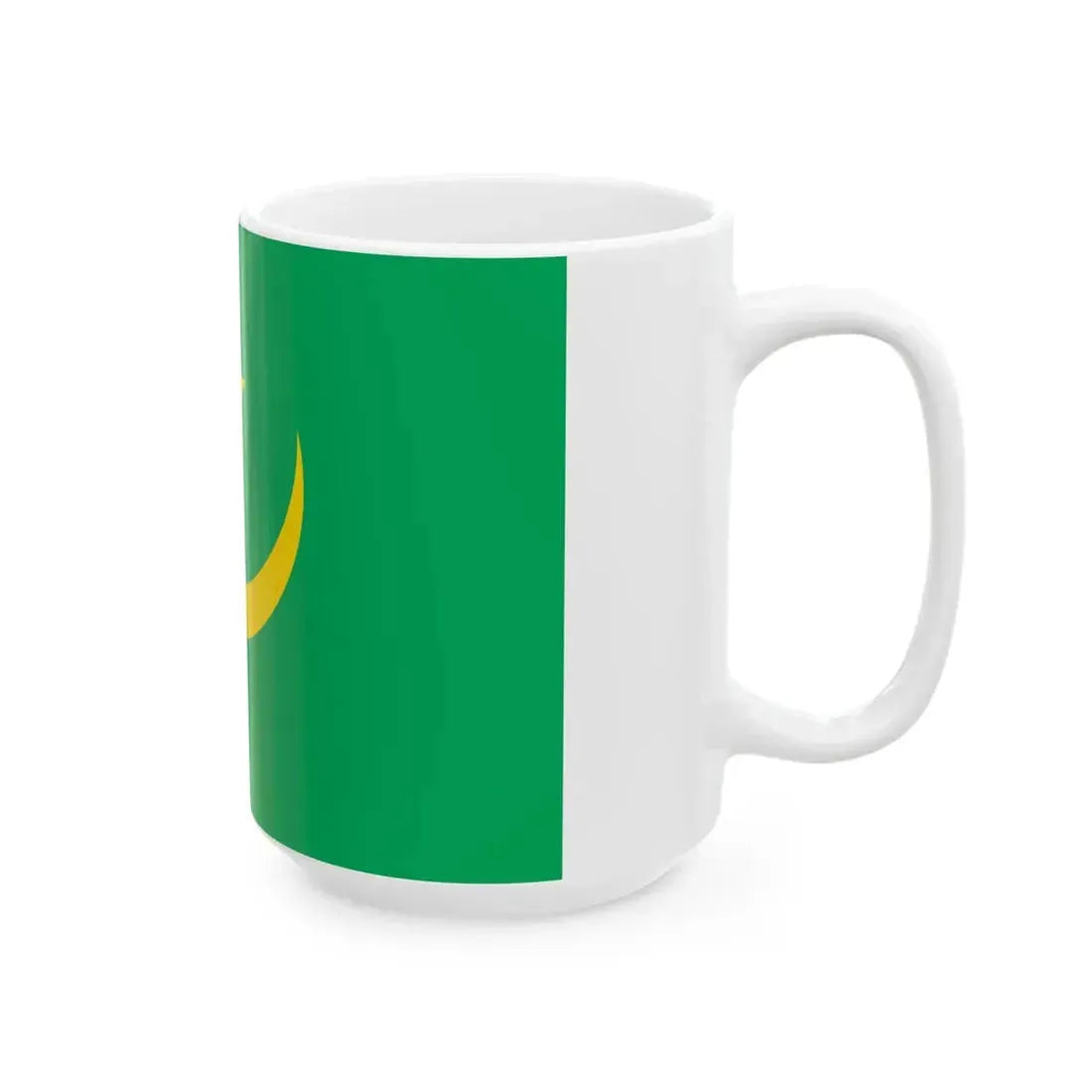 Flag of Mauritania 1959-2017 type 2 (Mauritania) White Coffee Mug - Go Mug Yourself