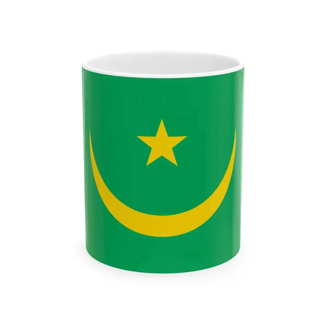 Flag of Mauritania 1959-2017 type 3 (Mauritania) White Coffee Mug 11oz - Go Mug Yourself