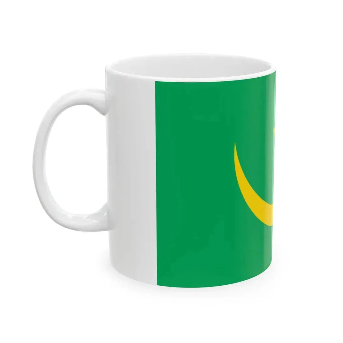 Flag of Mauritania 1959-2017 type 3 (Mauritania) White Coffee Mug - Go Mug Yourself