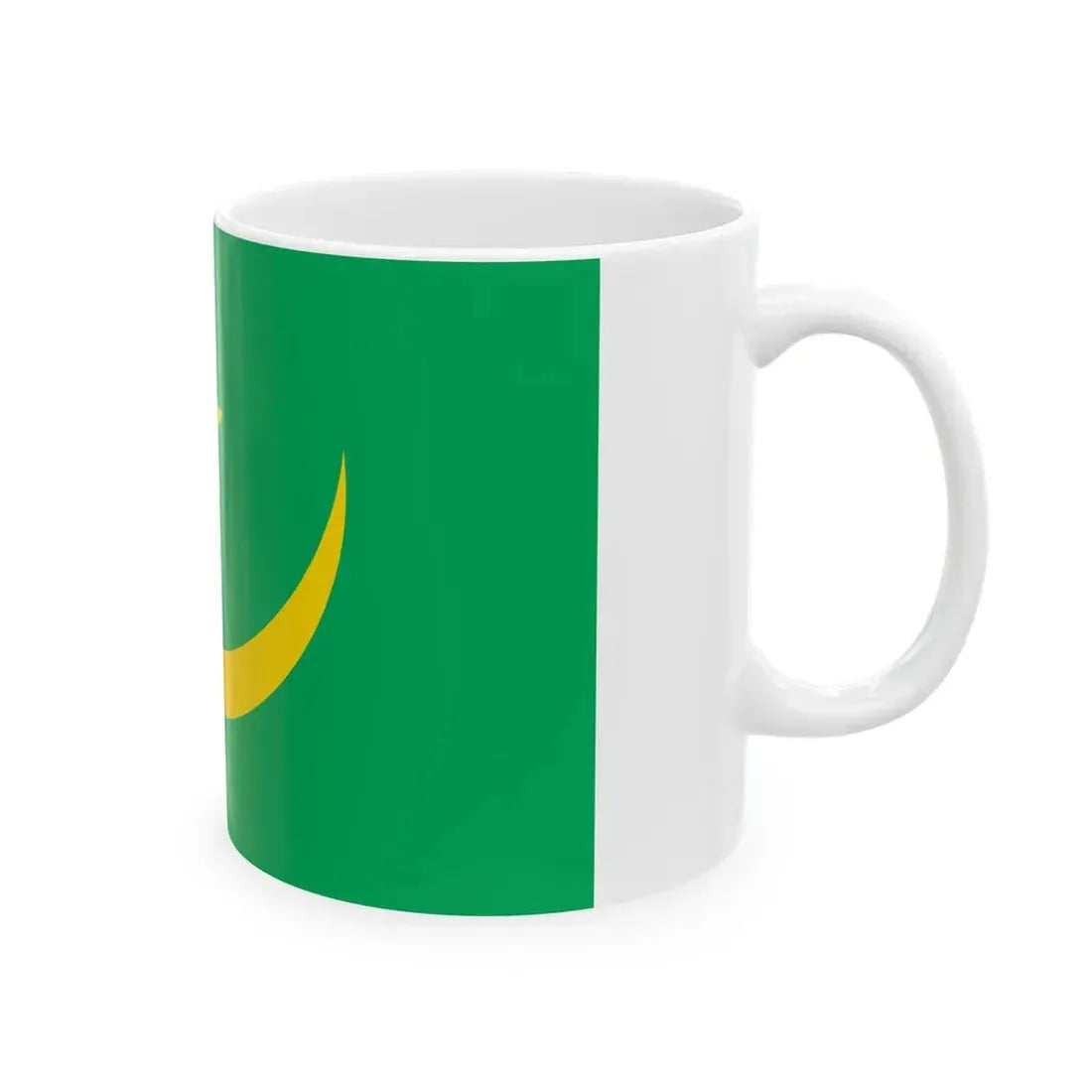 Flag of Mauritania 1959-2017 type 3 (Mauritania) White Coffee Mug - Go Mug Yourself