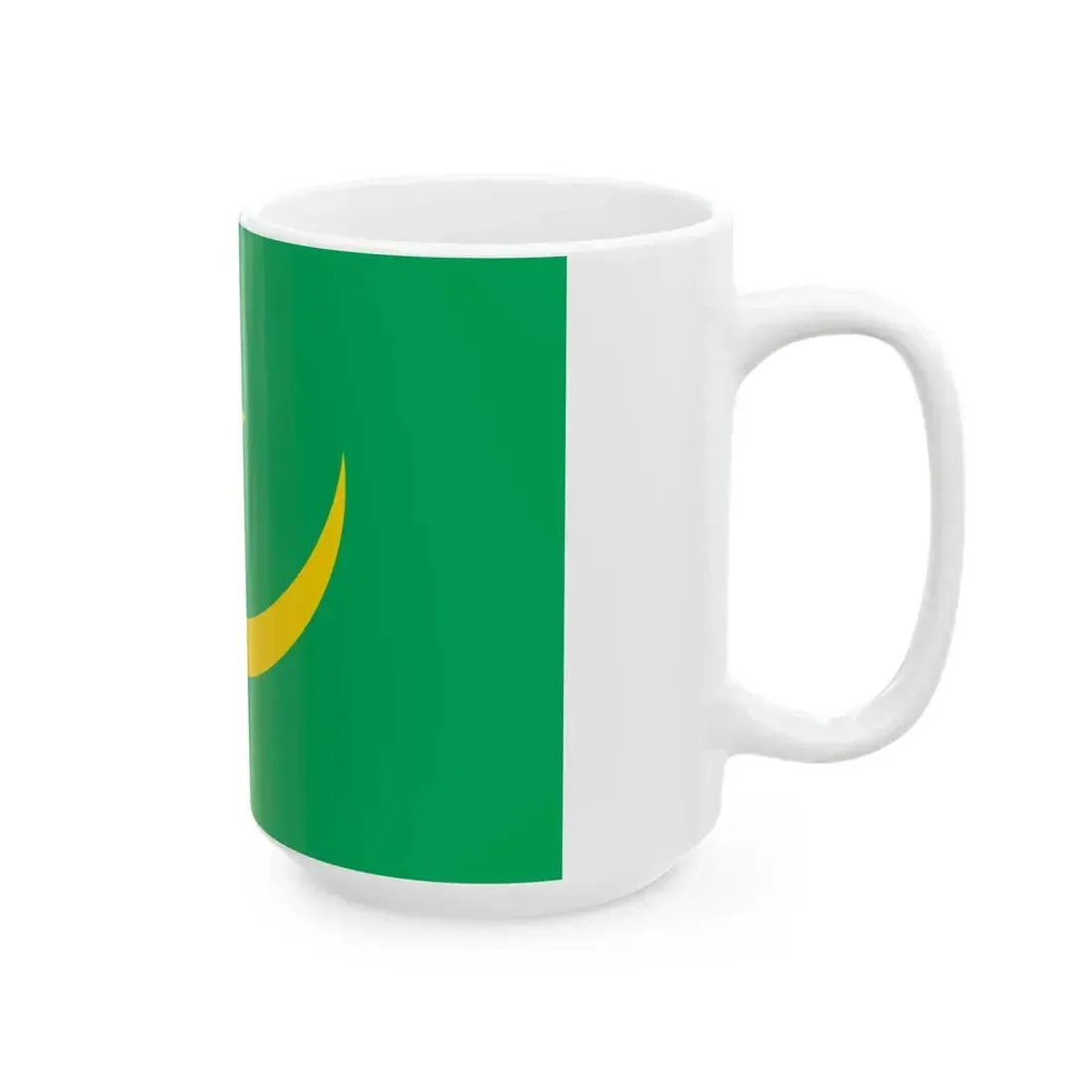 Flag of Mauritania 1959-2017 type 3 (Mauritania) White Coffee Mug - Go Mug Yourself
